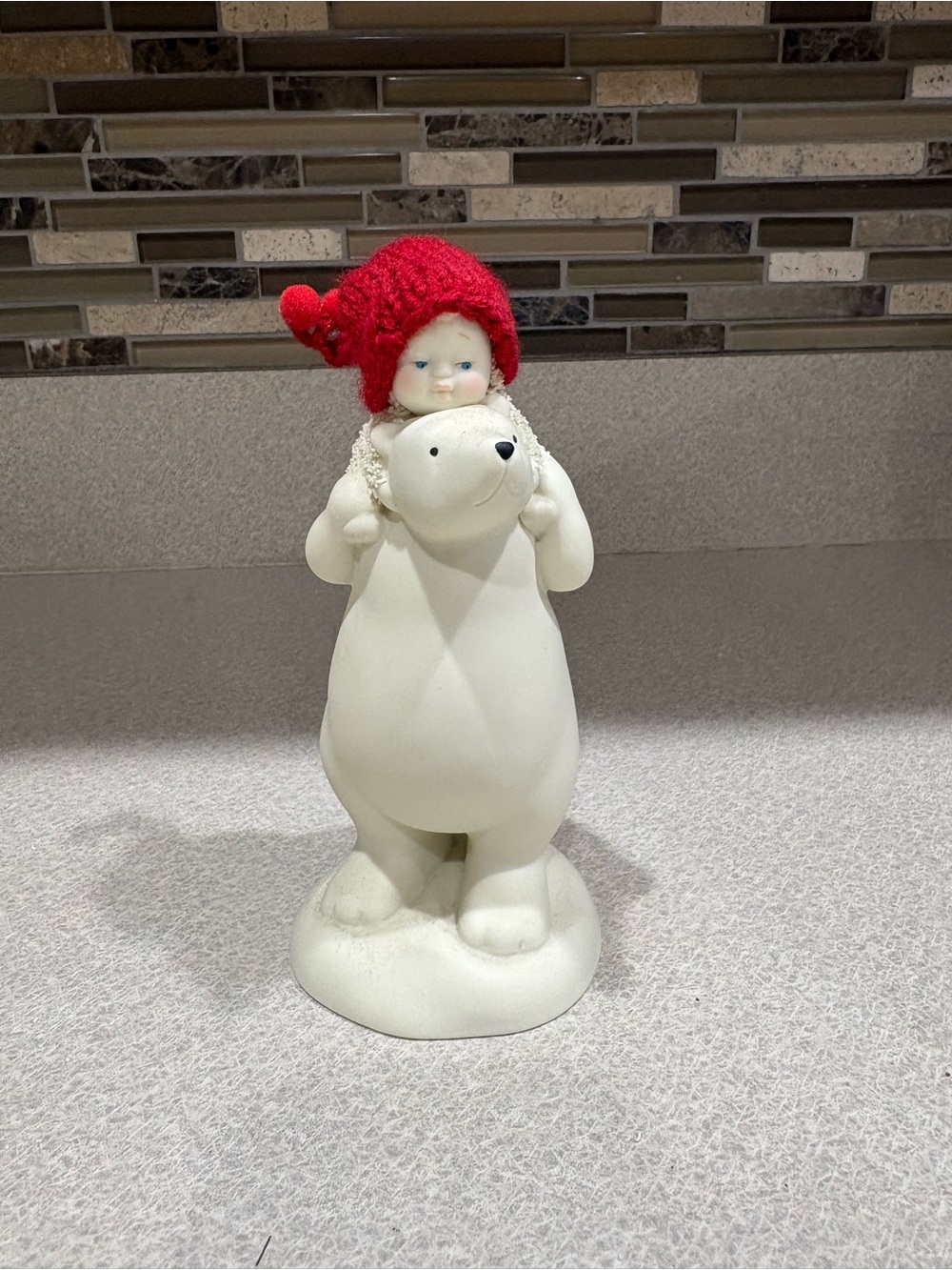 Department 56 snowbabies Bear back ride figurine